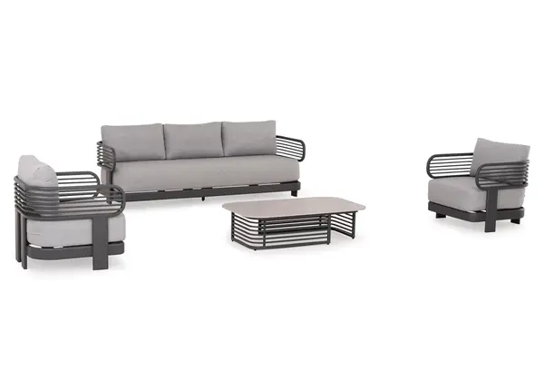 Set pentru exterior AURA - Gri inchis
