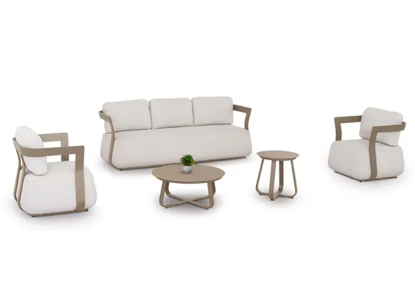 Set pentru exterior PACIFIC - Maro