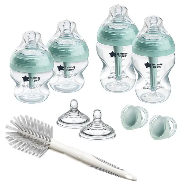 Set pentru nou-născut Tommee Tippee Anti-Colic+ - Cu perie pentru biberon