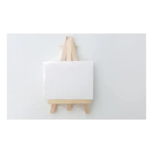 Set pentru pictura sevalet lemn +panza canva,7x9 cm