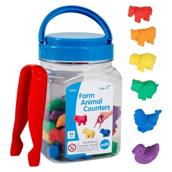 Set pentru sortat, Animale de ferma, Edx Education multicolor