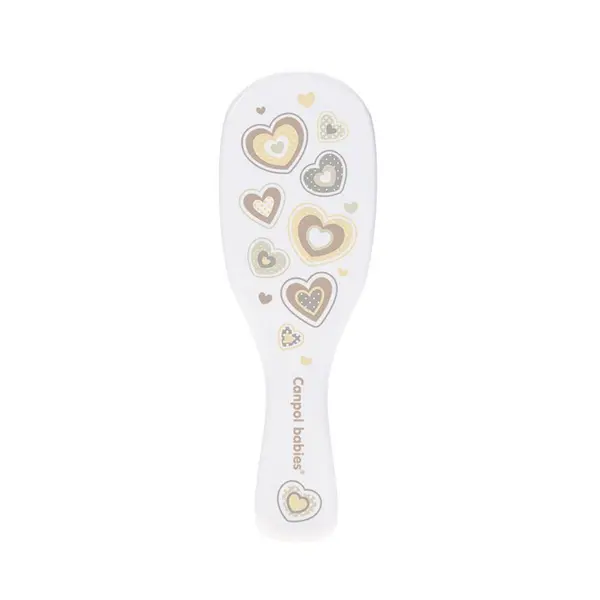 Set perie de par si pieptene Canpol white