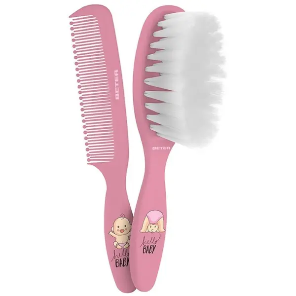 Set Perie si Pieptene Beter Minicure Baby