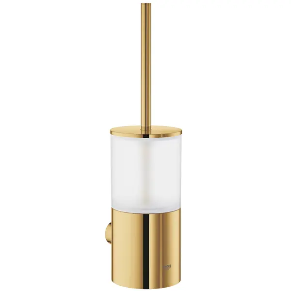 Set perie WC Grohe Atrio 40314GL3, montare pe perete, fixare ascunsa, sticla/metal, lucios, cool sunrise