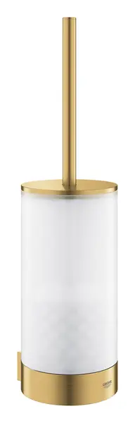 Set perie WC Grohe Selection 41076GN0, montare pe perete, fixare ascunsa, sticla/metal, mat, cool sunrise