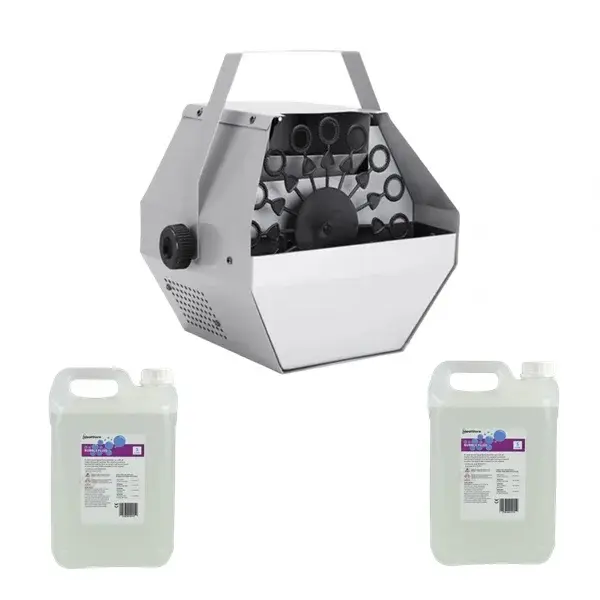 Set petrecere masina de baloane si lichid, DEPOX , argintiu, 10 l