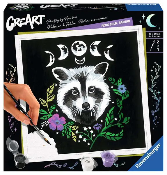 Set pictură după numere Ravensburger CreArt - Un raton