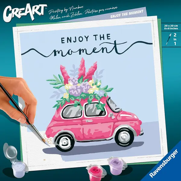 Set pictură pe numere Ravensburger CreArt - Bucură-te de moment