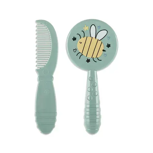 Set pieptan cu perie Lorelli My Friend, 0 luni+, Verde