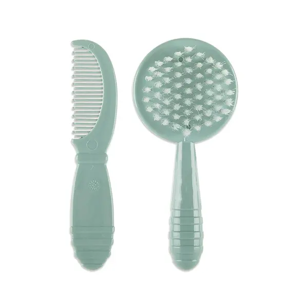 Set pieptan si perie 0 luni+ My Friend Iceberg Green