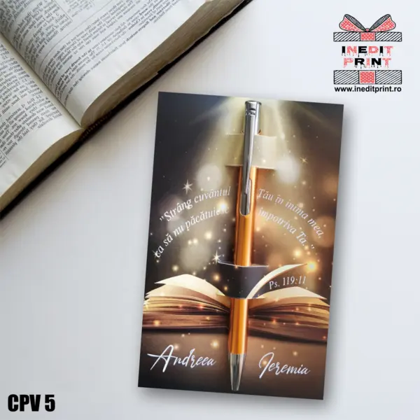 Set Pix + Cartonas personalizat Biblie CPV5