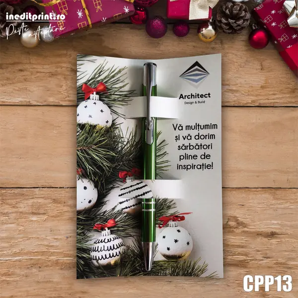 Set Pix + Cartonas personalizat Craciun Firme CPP13