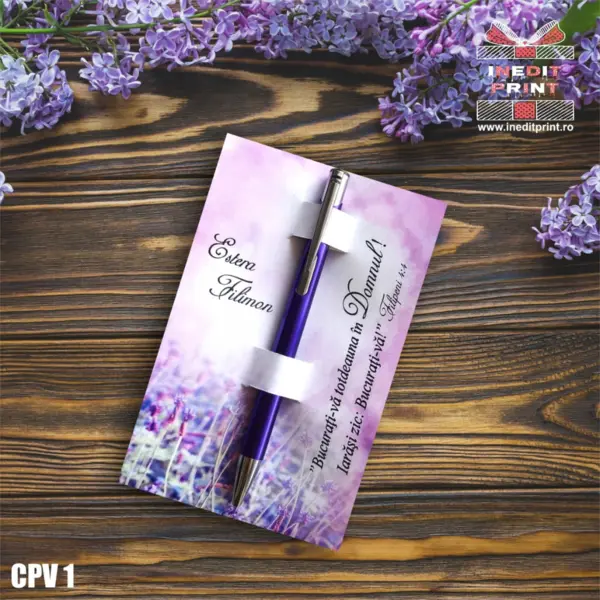 Set Pix + Cartonas personalizat Lavanda CPV1