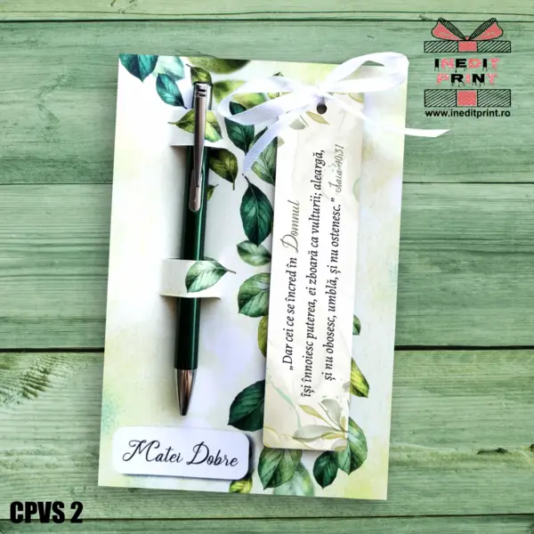 Set Pix + Cartonas + Semn de carte Frunze CPVS2