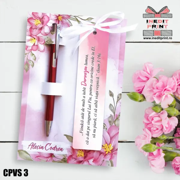 Set Pix + Cartonas + Semn de carte Pink CPVS3