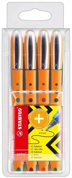 Set pixuri Stabilo Worker+ - F, 4 culori