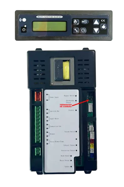 Set placa electronica si display Termosemineu pe peleti Fornello SERENA W25