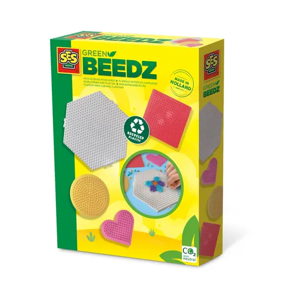 Set placi pentru margelele de calcat Green Beedz - 4 bucati set