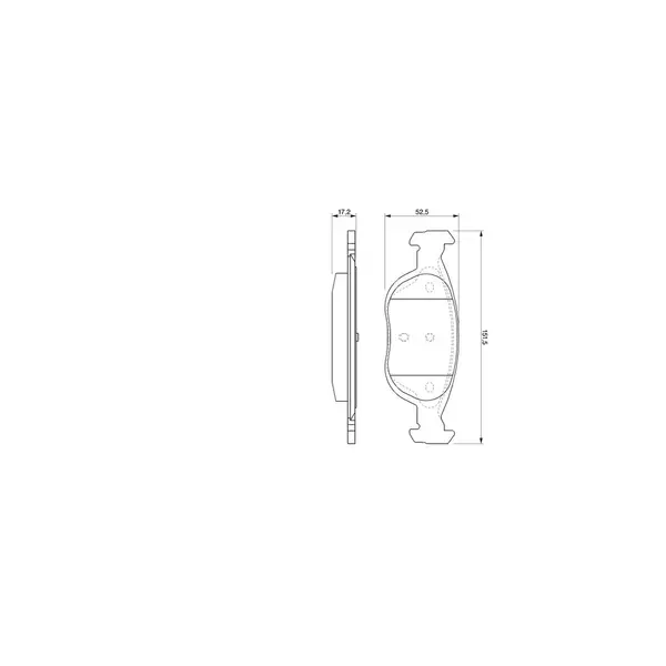 Set placute frana disc BOSCH 0 986 424 544