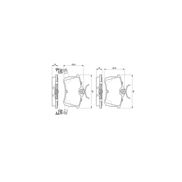 Set placute frana disc BOSCH 0 986 424 661