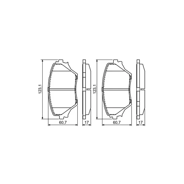 Set placute frana disc BOSCH 0 986 424 719