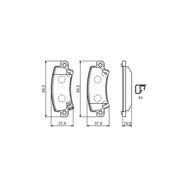 Set placute frana disc BOSCH 0 986 424 790