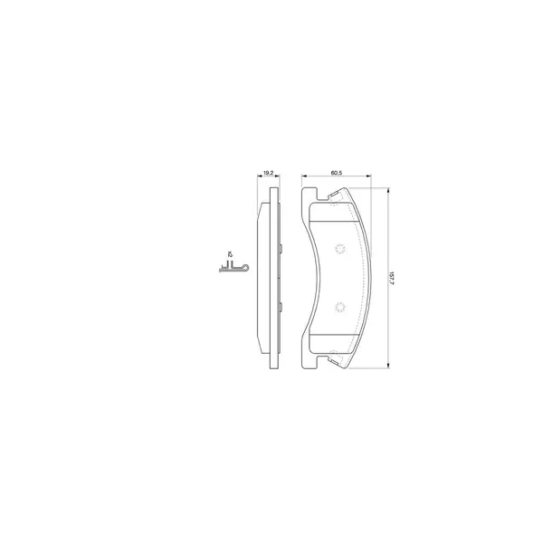 Set placute frana disc BOSCH 0 986 424 823