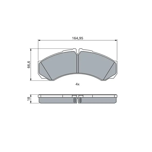 Set placute frana disc BOSCH 0 986 424 833