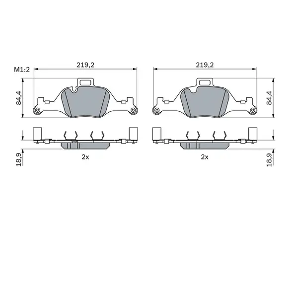 Set placute frana disc BOSCH 0 986 424 849