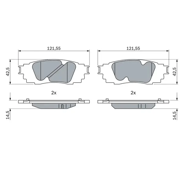 Set placute frana disc BOSCH 0 986 424 912