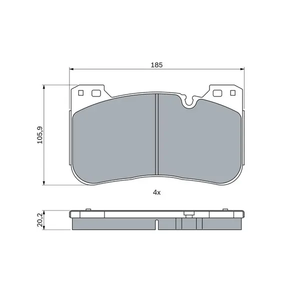 Set placute frana disc BOSCH 0 986 424 921