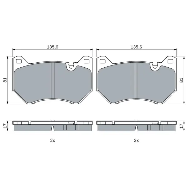 Set placute frana disc BOSCH 0 986 424 966