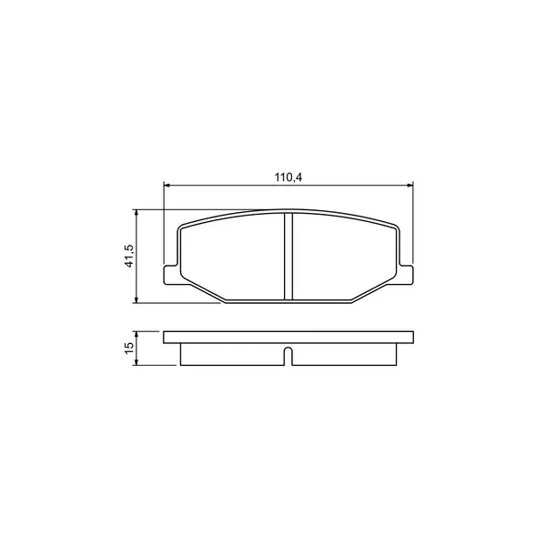Set placute frana disc BOSCH 0 986 460 935
