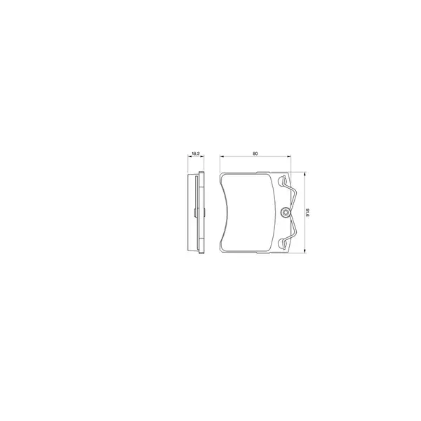 Set placute frana disc BOSCH 0 986 460 954