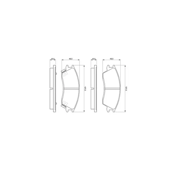 Set placute frana disc BOSCH 0 986 461 127