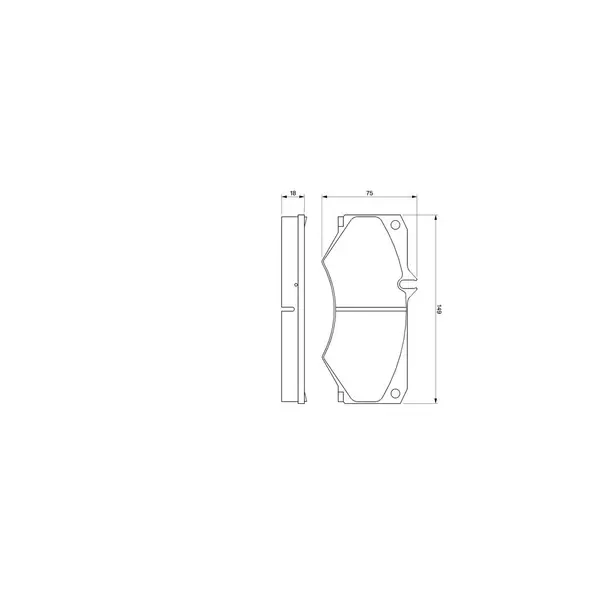 Set placute frana disc BOSCH 0 986 467 841