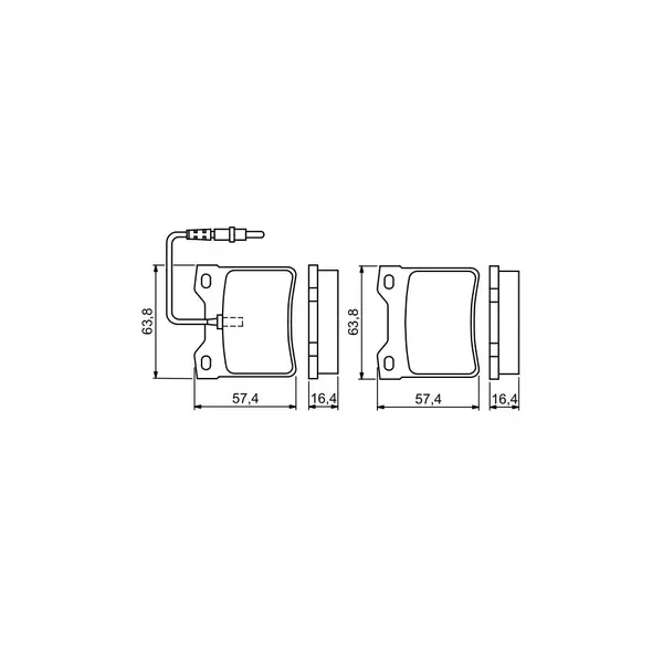 Set placute frana disc BOSCH 0 986 494 055