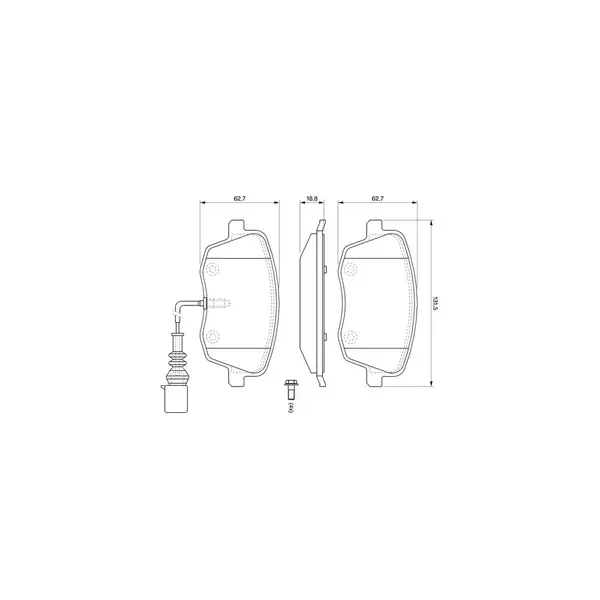 Set placute frana disc BOSCH 0 986 494 105