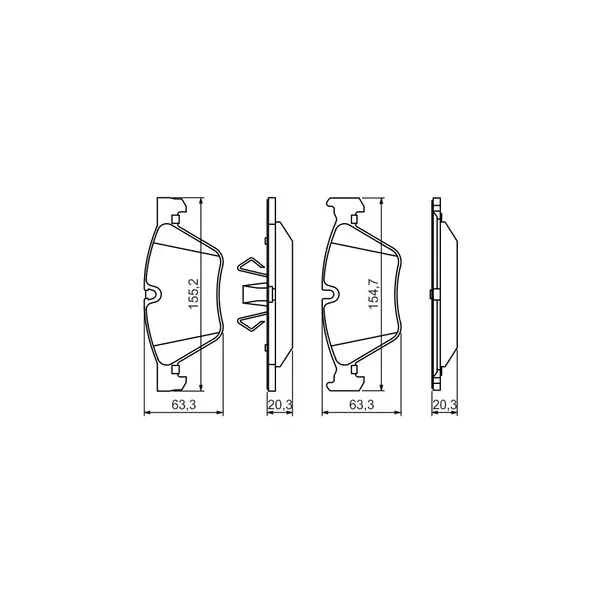 Set placute frana disc BOSCH 0 986 494 117