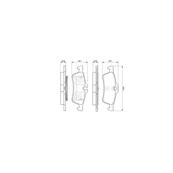 Set placute frana disc BOSCH 0 986 494 130