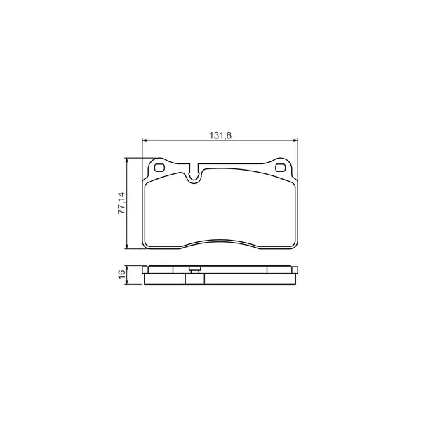 Set placute frana disc BOSCH 0 986 494 207
