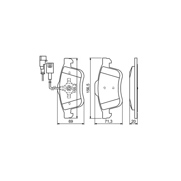 Set placute frana disc BOSCH 0 986 494 453