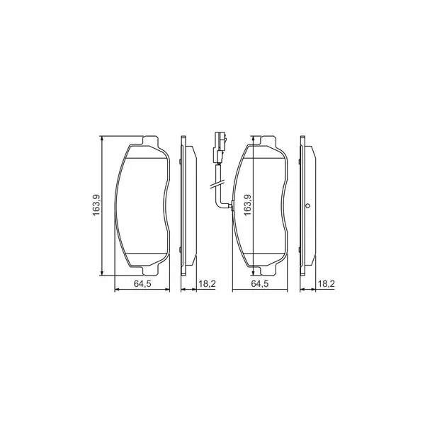 Set placute frana disc BOSCH 0 986 494 498