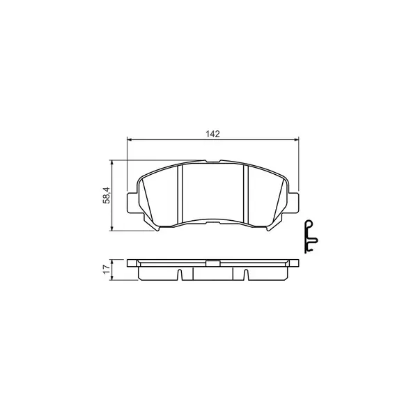 Set placute frana disc BOSCH 0 986 494 501