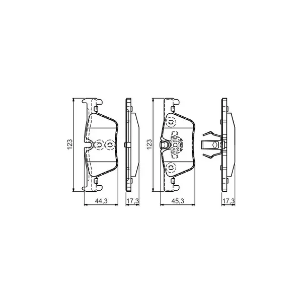 Set placute frana disc BOSCH 0 986 494 554