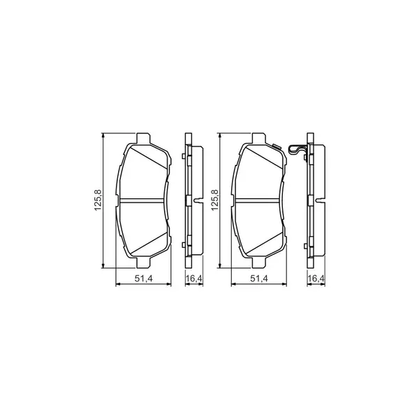 Set placute frana disc BOSCH 0 986 494 574