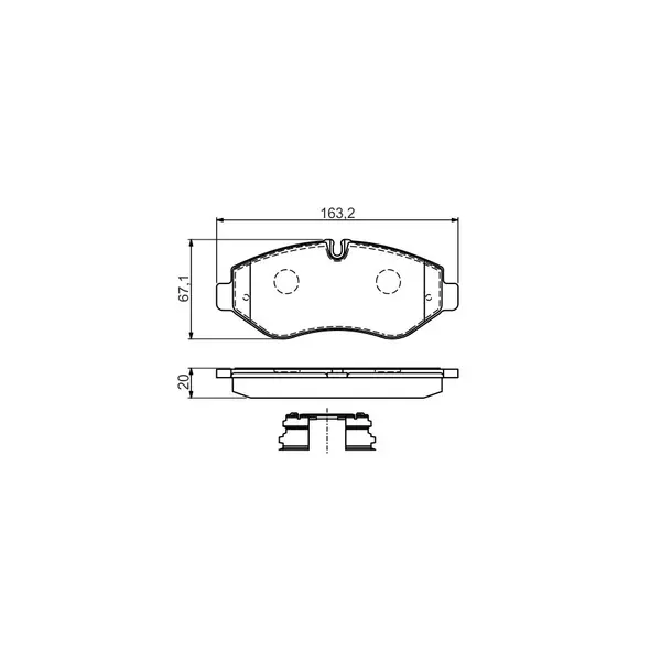 Set placute frana disc BOSCH 0 986 494 582