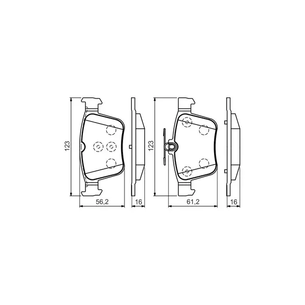 Set placute frana disc BOSCH 0 986 494 658