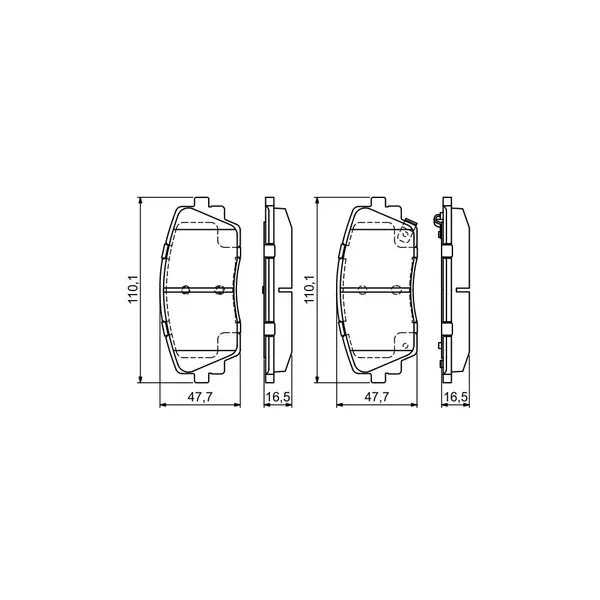 Set placute frana disc BOSCH 0 986 494 688
