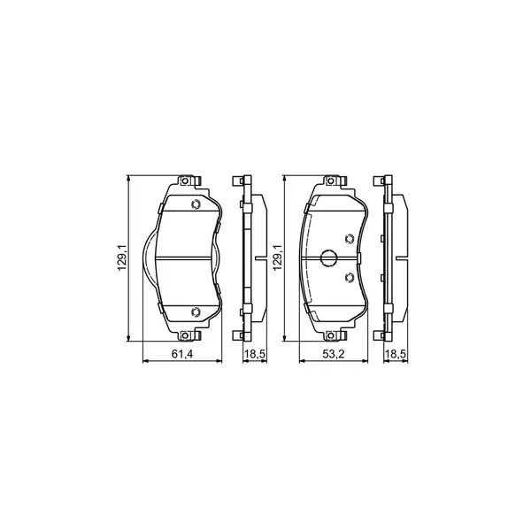 Set placute frana disc BOSCH 0 986 494 690